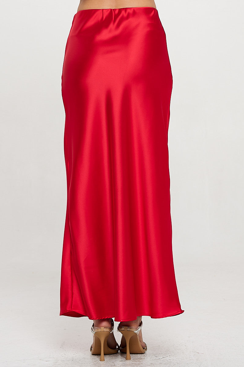 Silky Satin Maxi Skirt