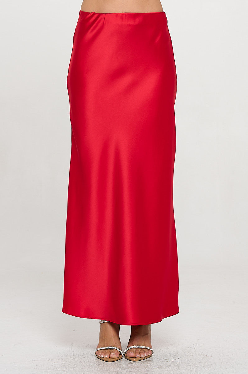 Silky Satin Maxi Skirt