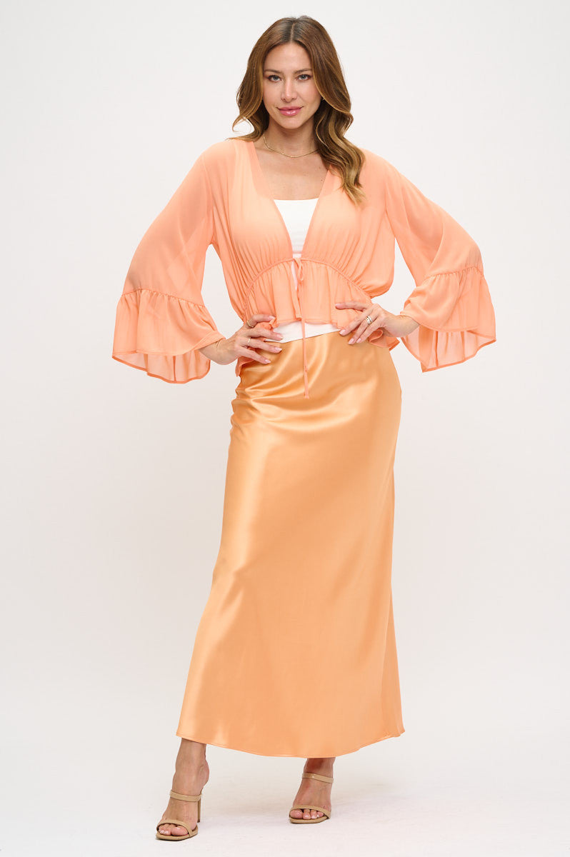 Silky Satin Maxi Skirt
