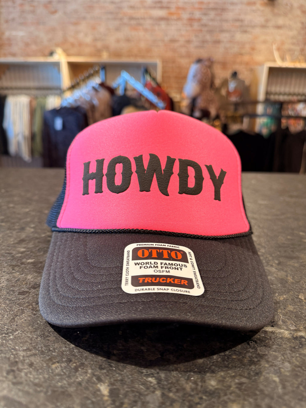 HOWDY -  PUFF Print Trucker Hat