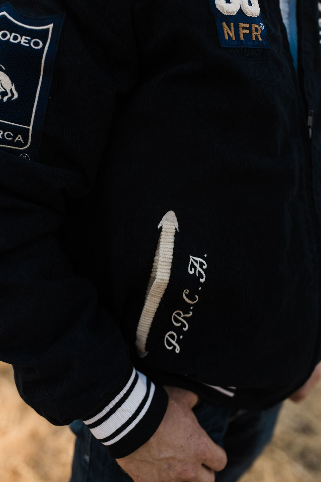 Rodeo Quincy Vintage NFR Corduroy Bomber