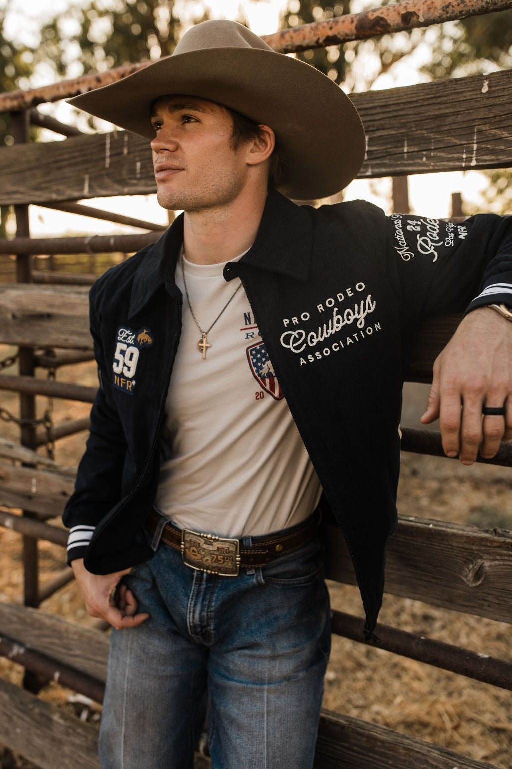 Rodeo Quincy Vintage NFR Corduroy Bomber