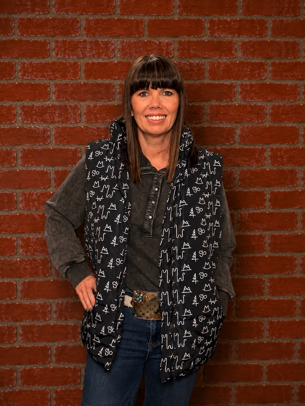 Let's Go Brand'n Puffer Vest