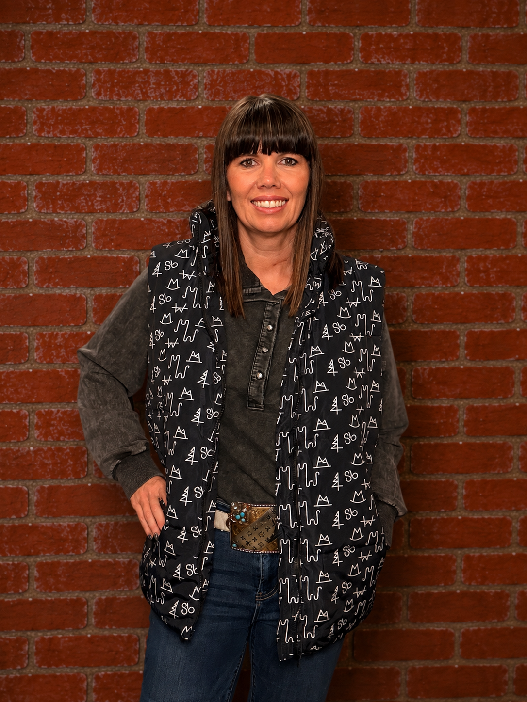Let's Go Brand'n Puffer Vest