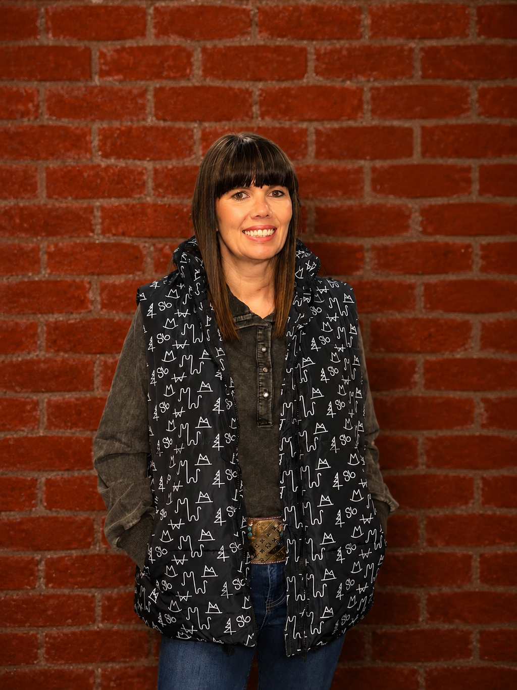 Let's Go Brand'n Puffer Vest